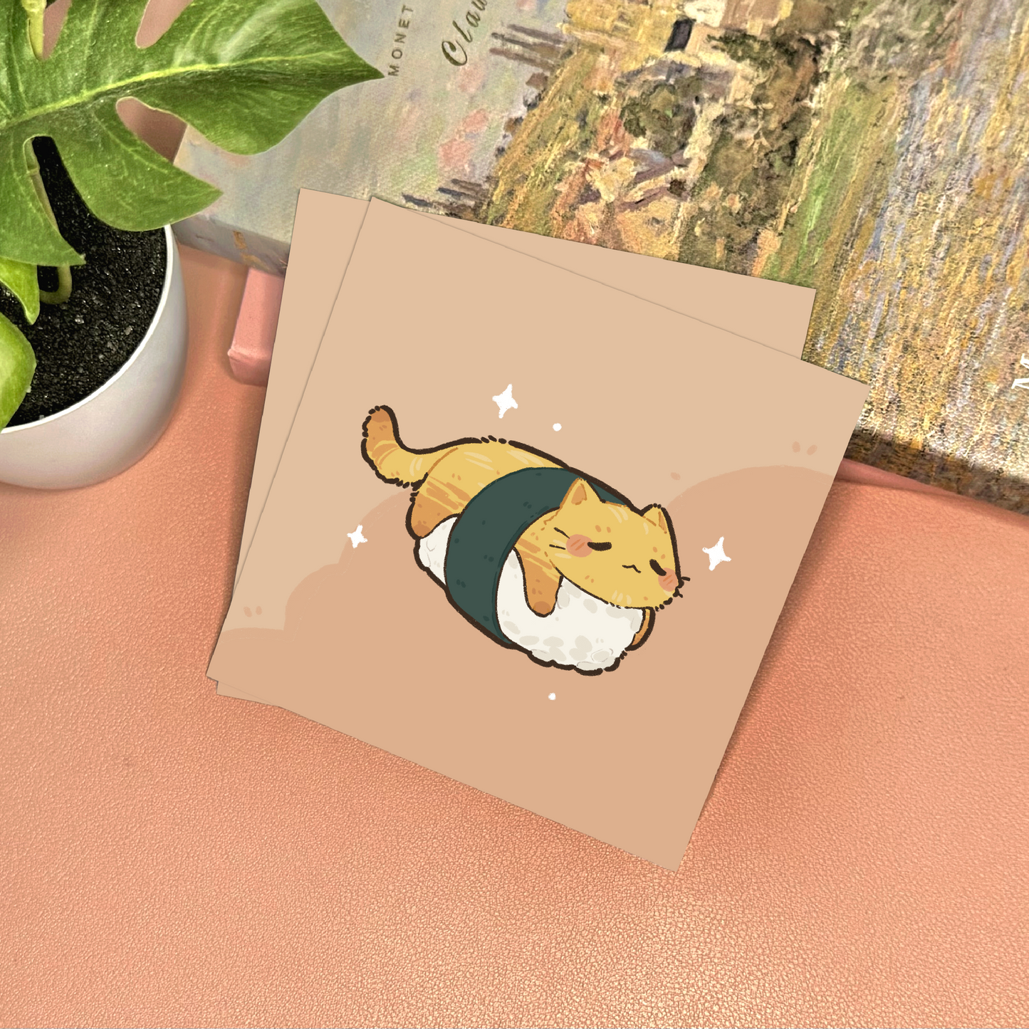 Sushi Cat Art Print