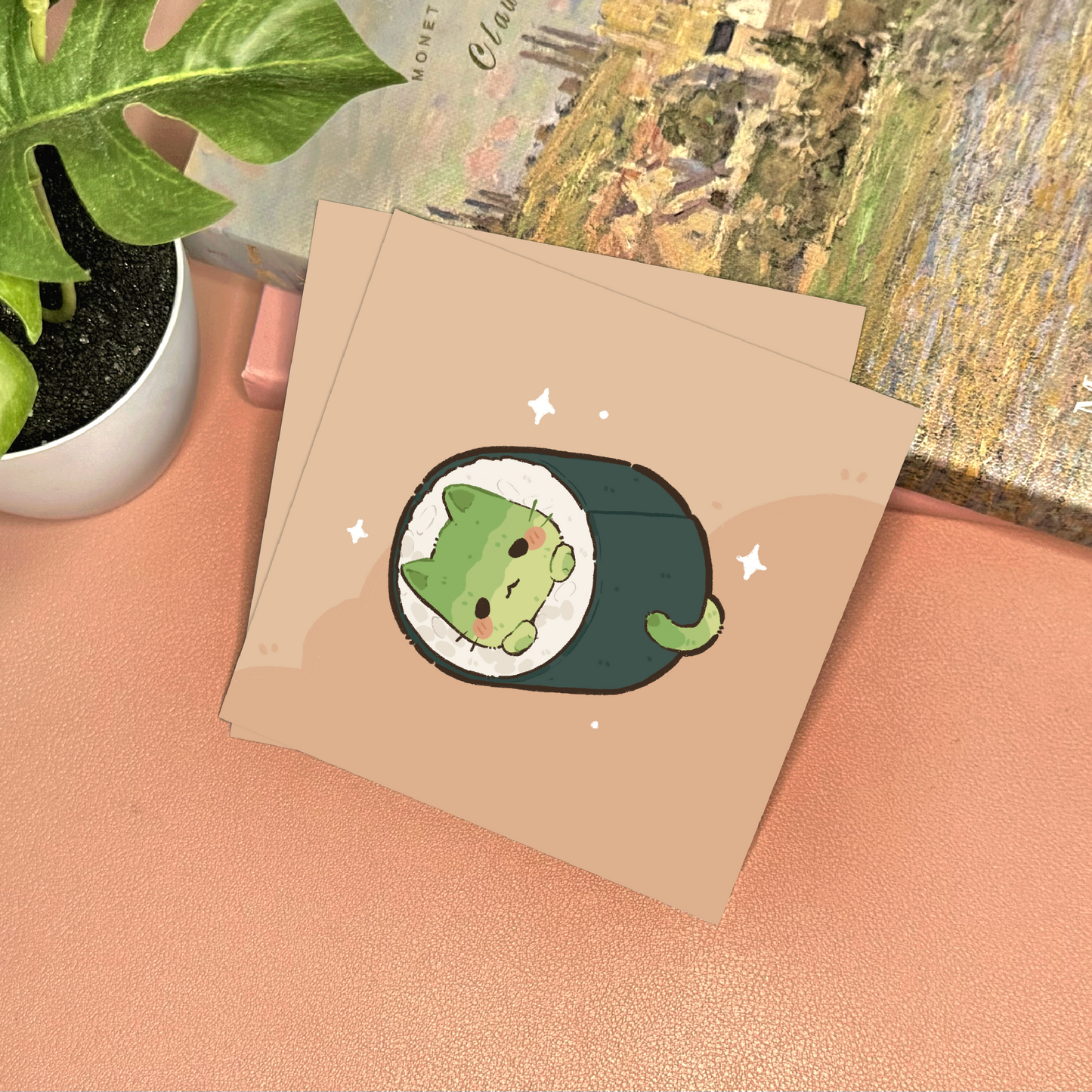 Sushi Cat Art Print