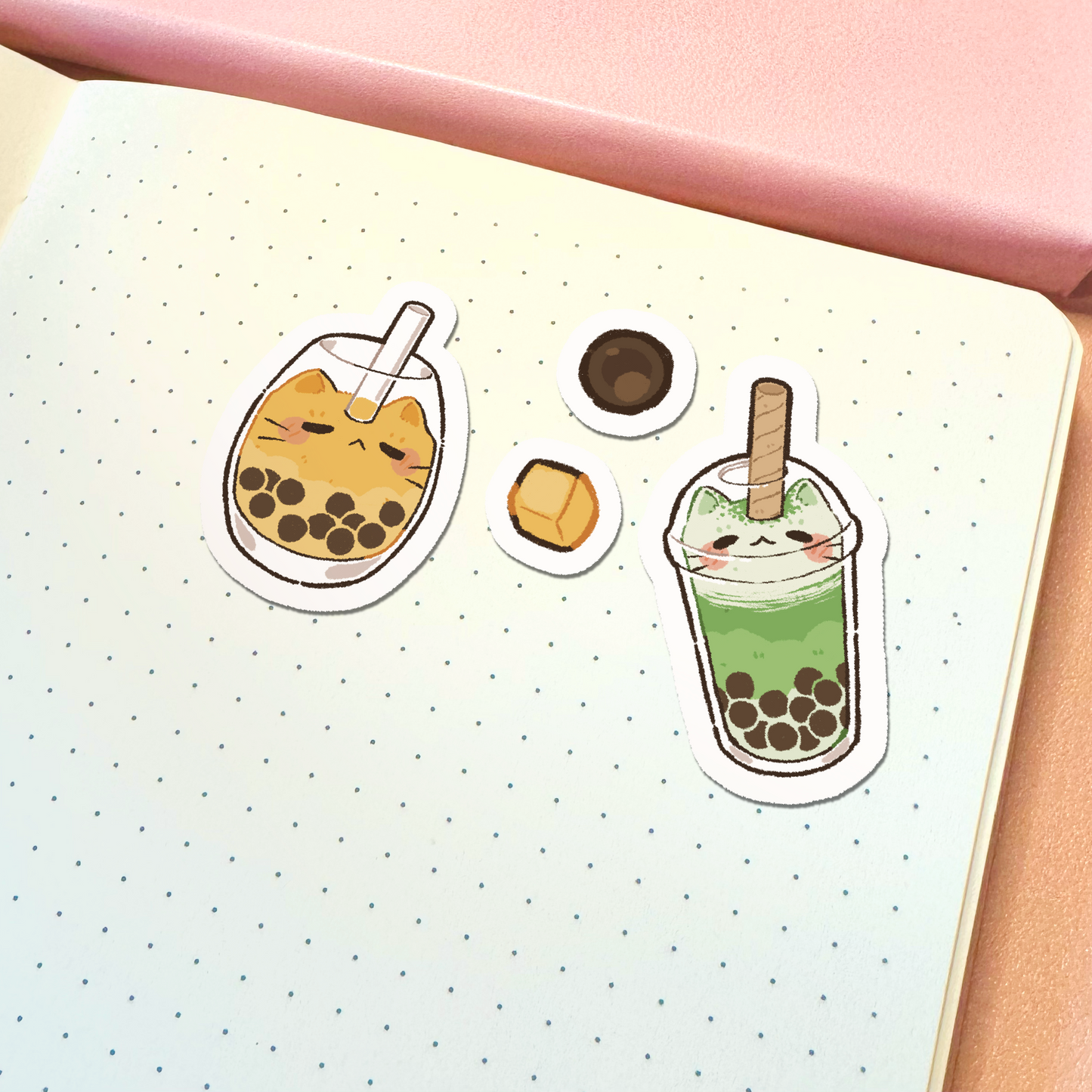Boba Cat Sticker Sheet