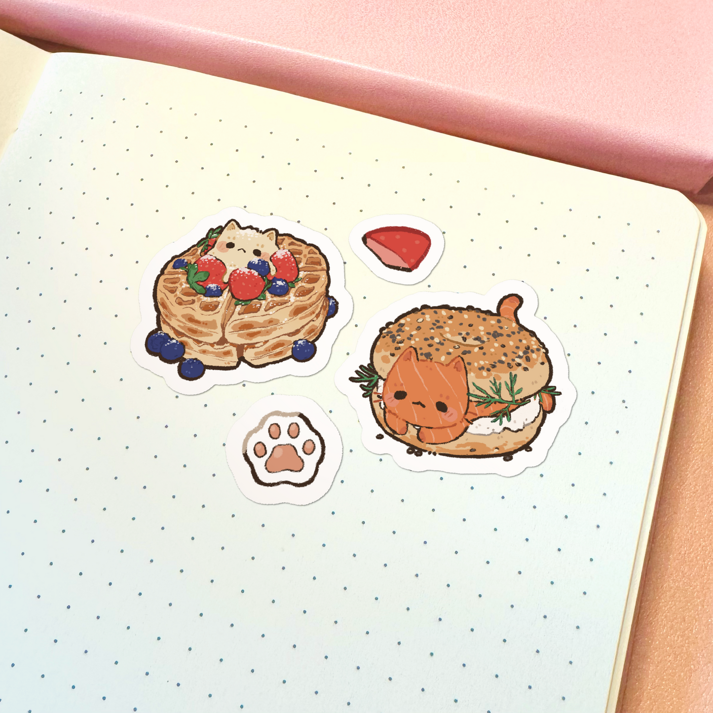 Brunch Cat Sticker Sheet