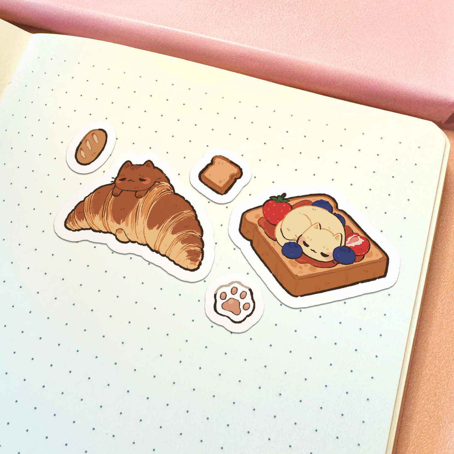 Bread Cat Sticker Sheet