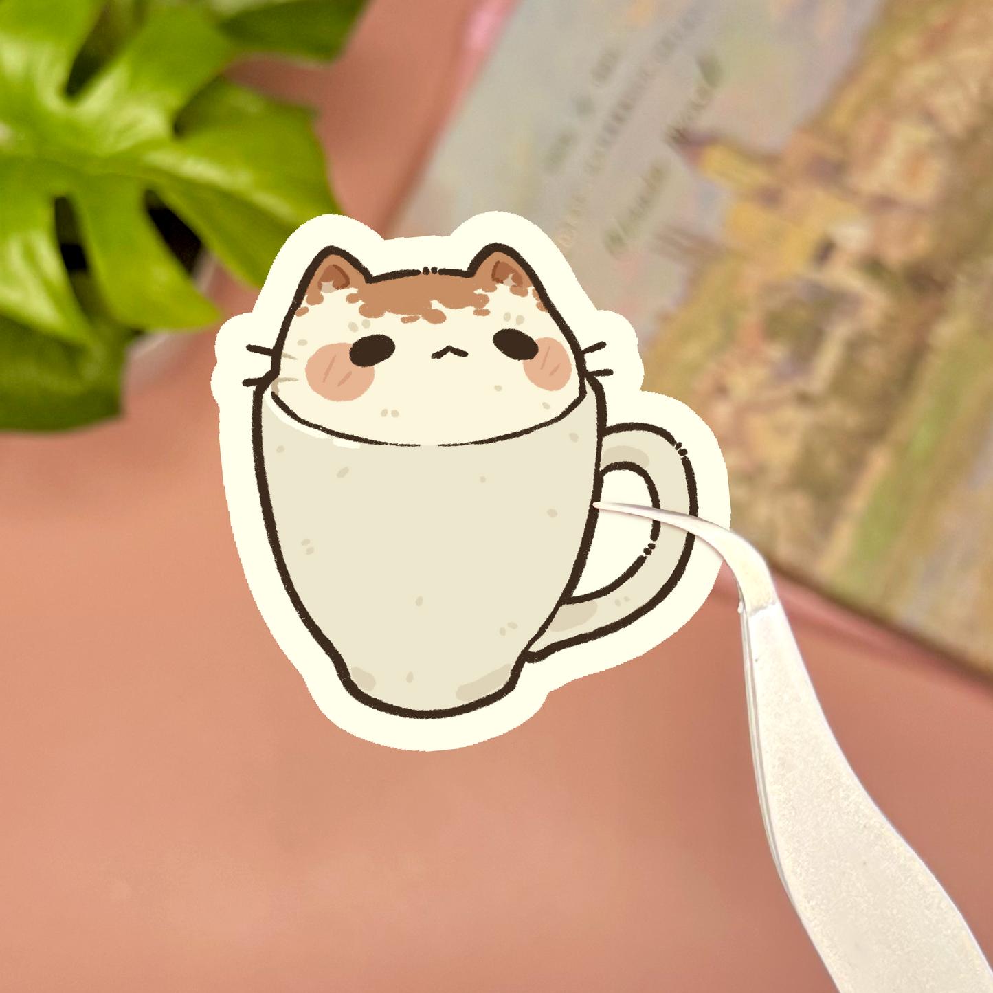 Coffee Cat Sticker Sheet