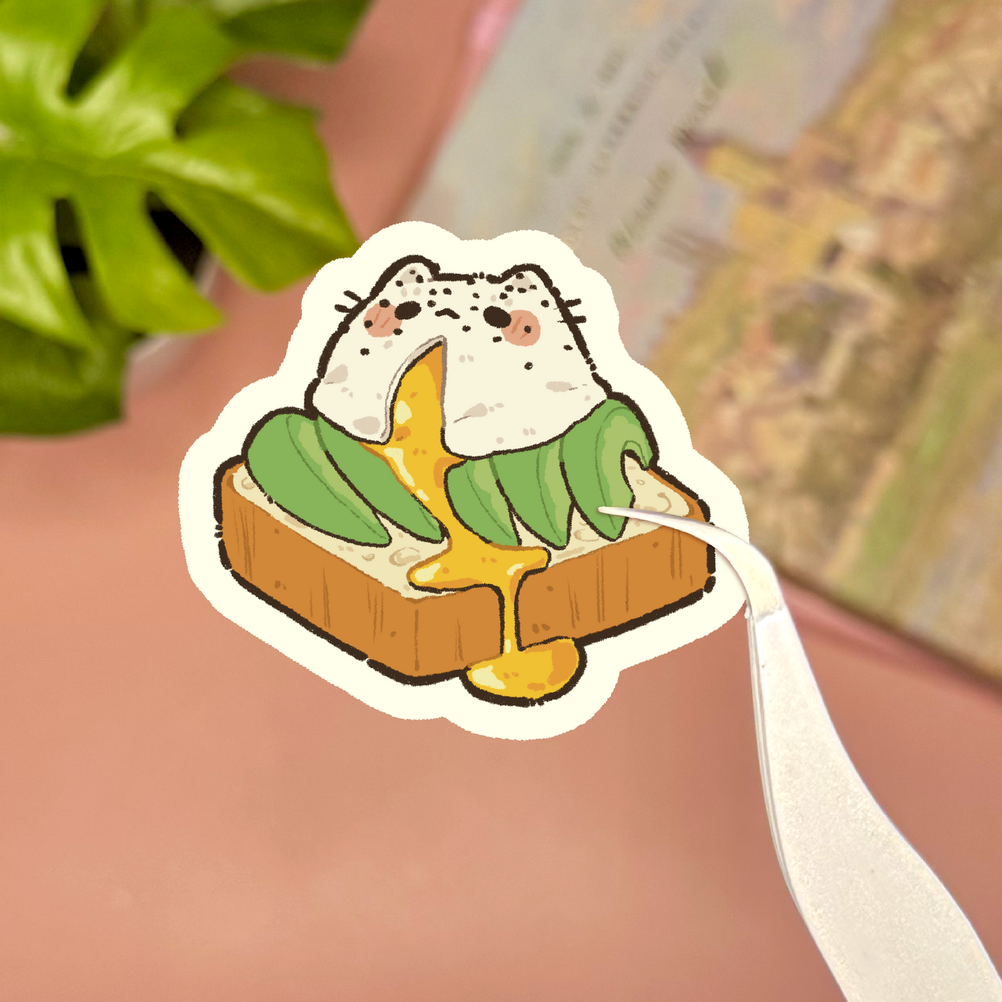 Egg Cat Sticker Sheet