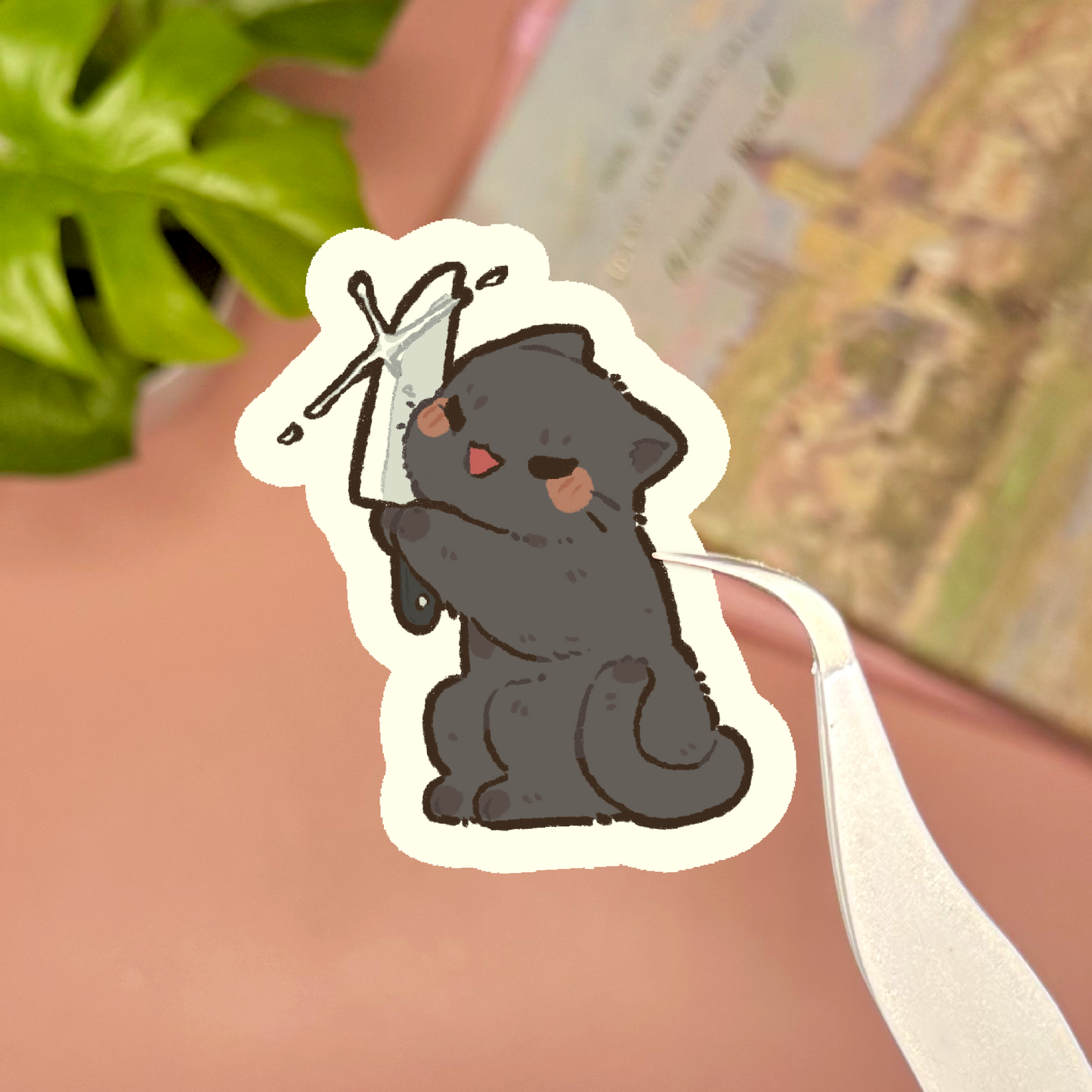 Halloween Cat Sticker Sheet