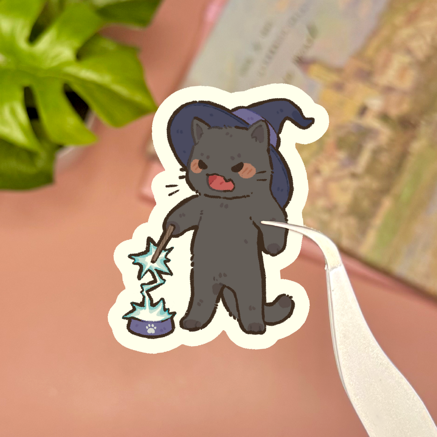 Halloween Cat Sticker Sheet