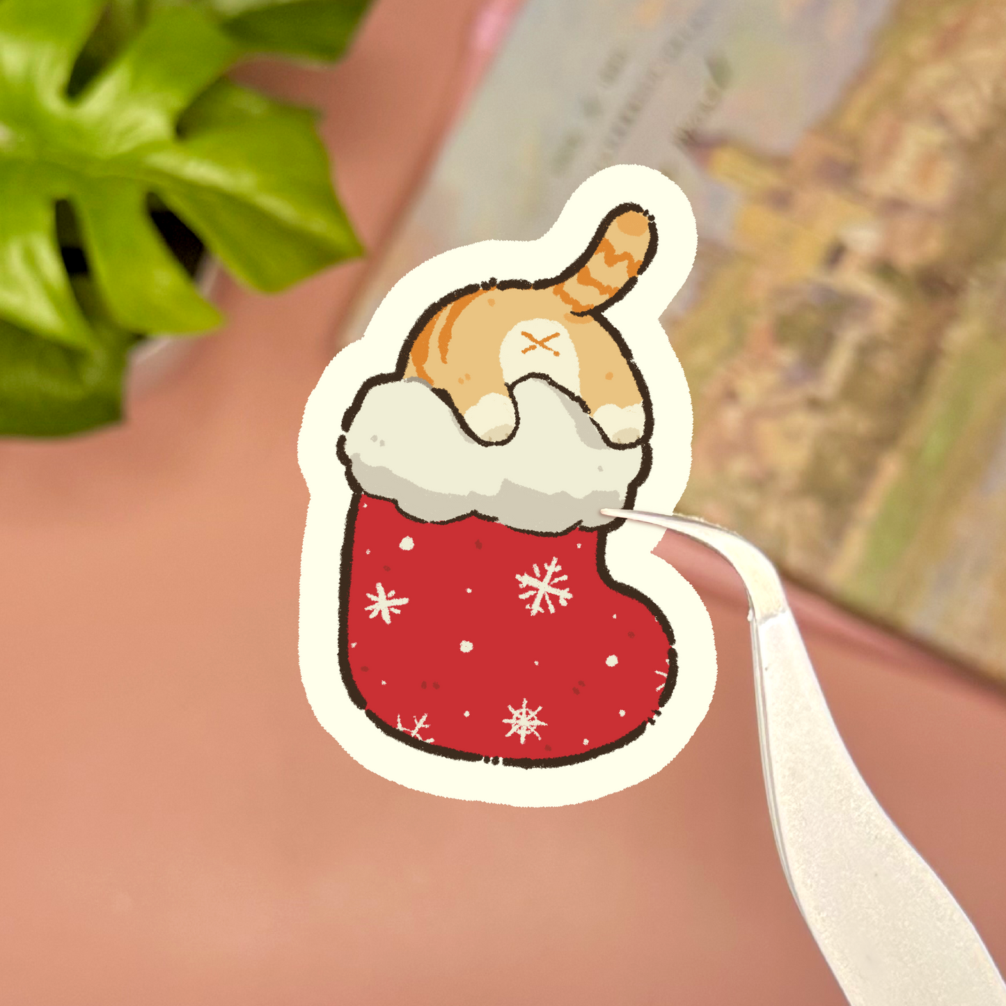 Christmas Cat Sticker Set