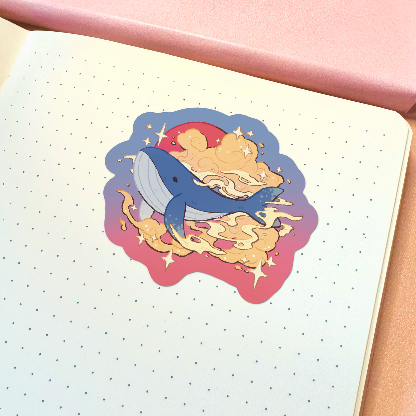Whale Celestial Vinyl Sticker