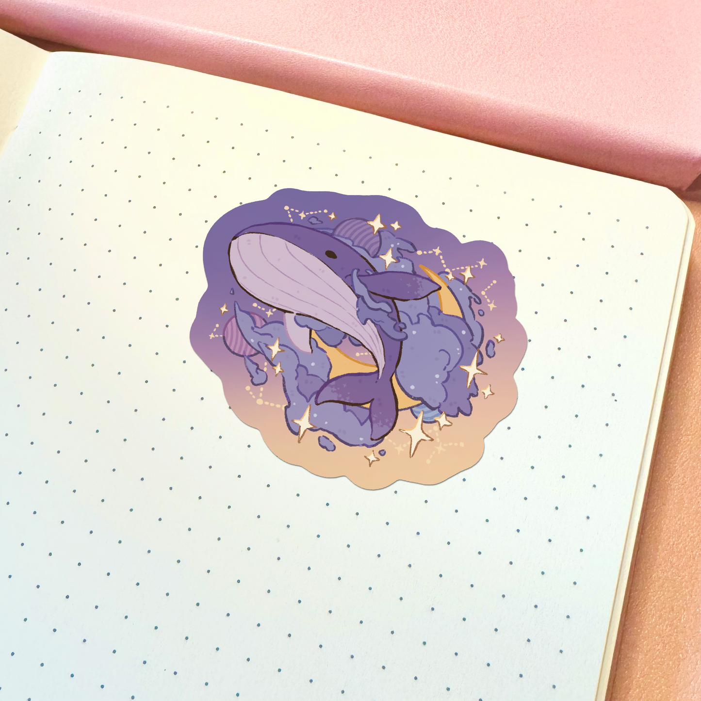 Whale Galaxy Vinyl Sticker