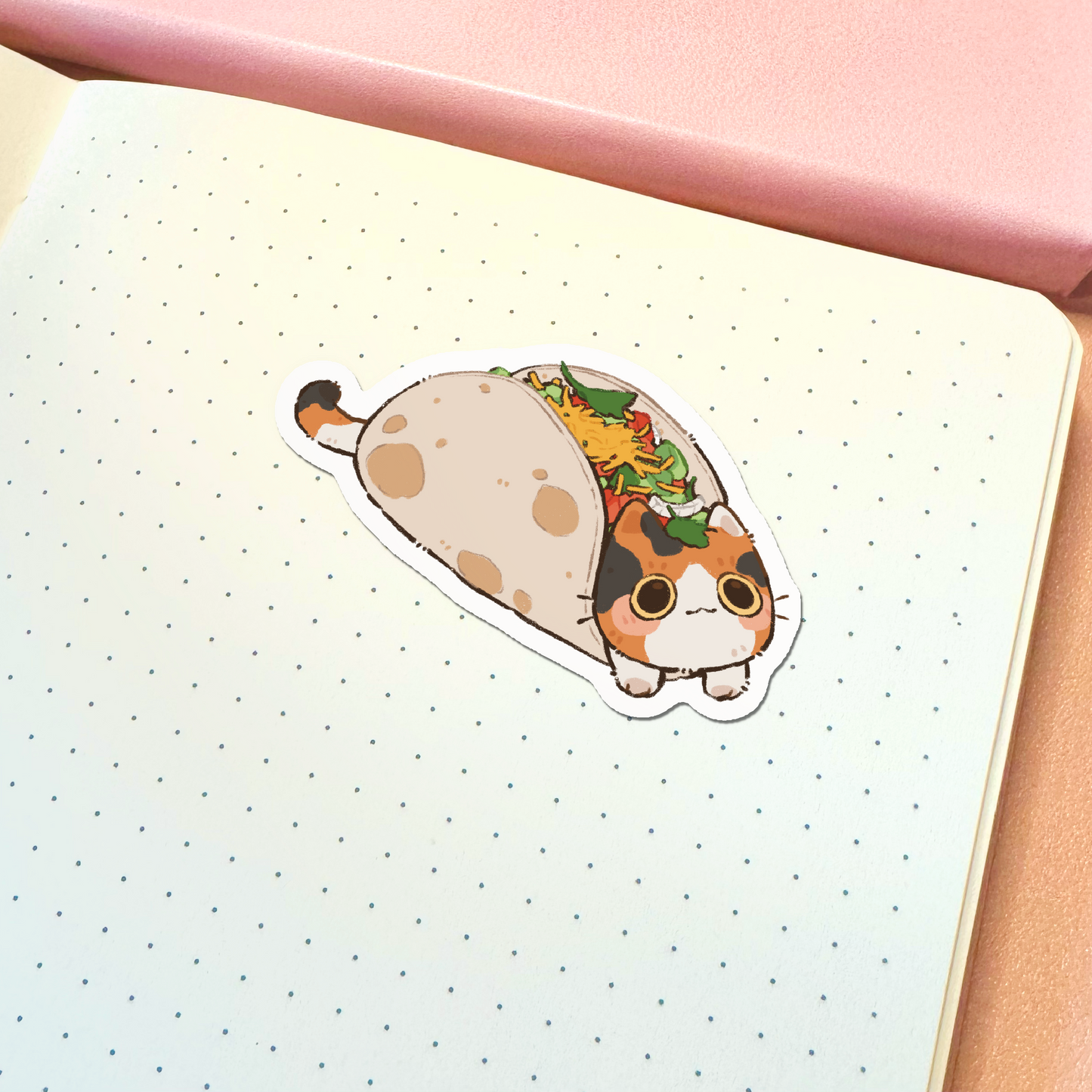 Taco Cat Vinyl Sticker