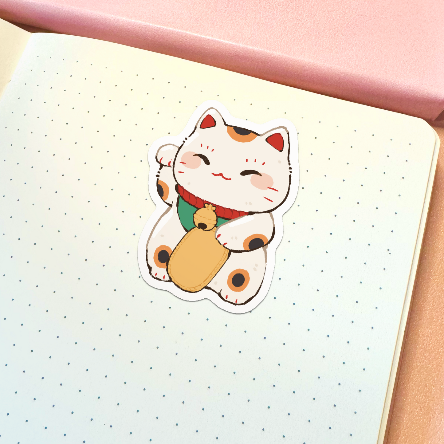 Fortune Cat Vinyl Sticker