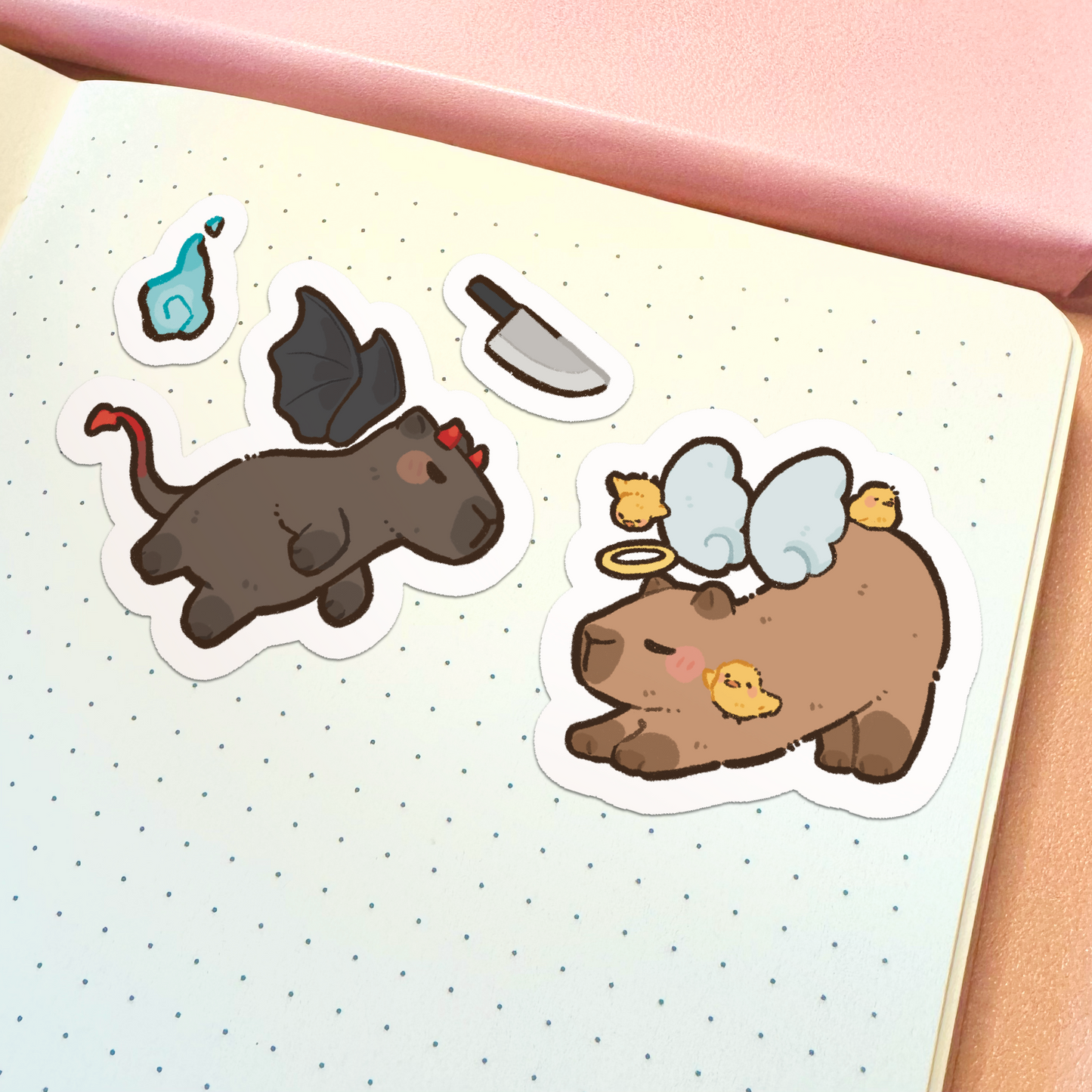 Halloween Capybara Sticker Sheet