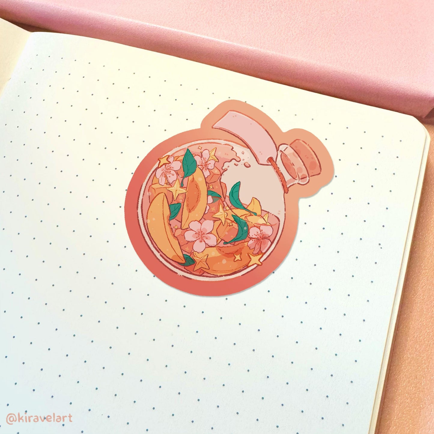 Cute Sticker Holographic | Aesthetic Sticker Pastel Pink Sticker Durable Stickers Stationary Sticker Laptop Decal Glitter Sticker Sparkle