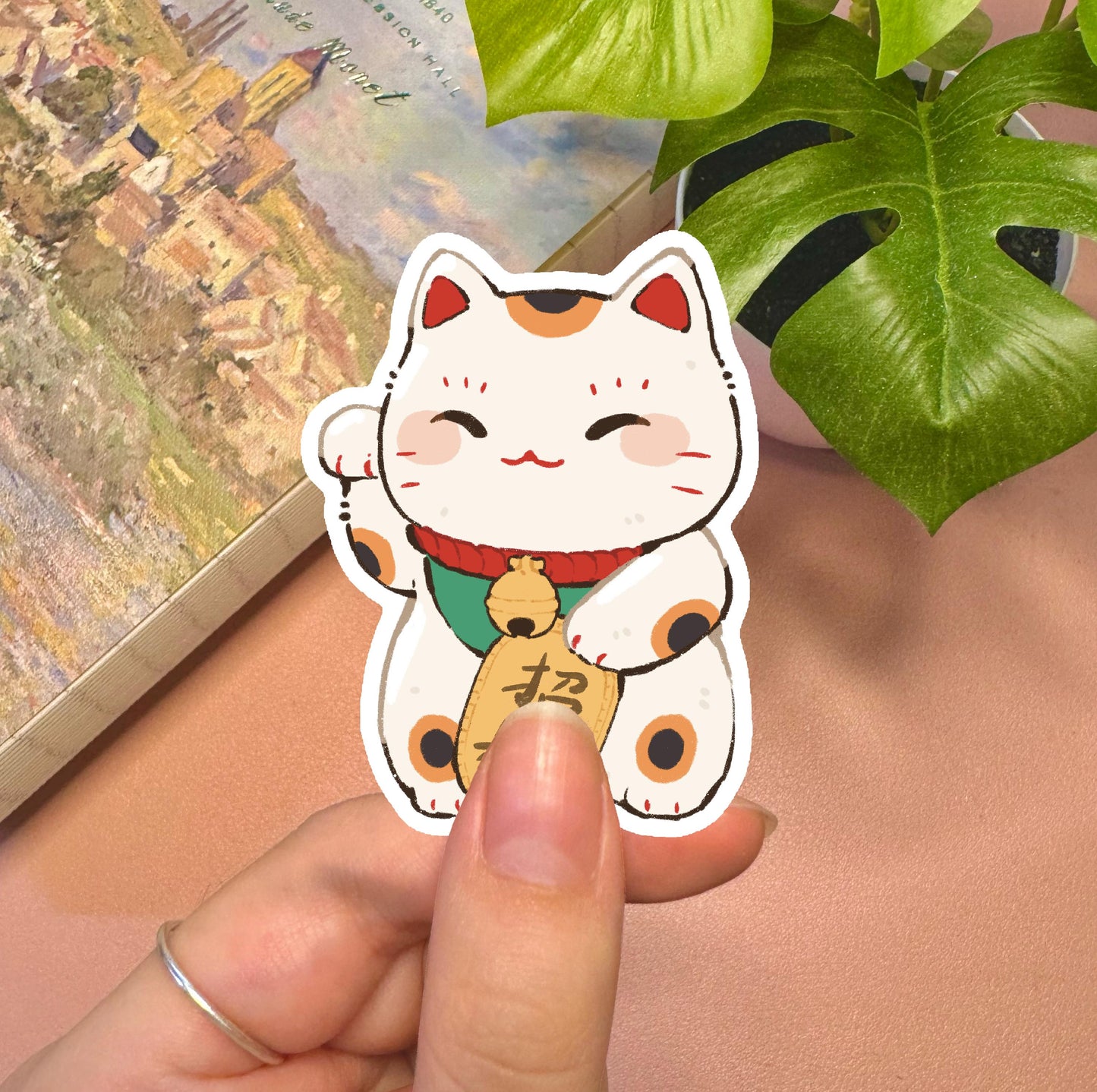 Fortune Cat Vinyl Sticker
