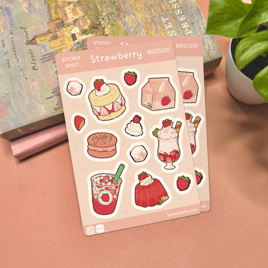 Strawberry Delights Sticker Sheet