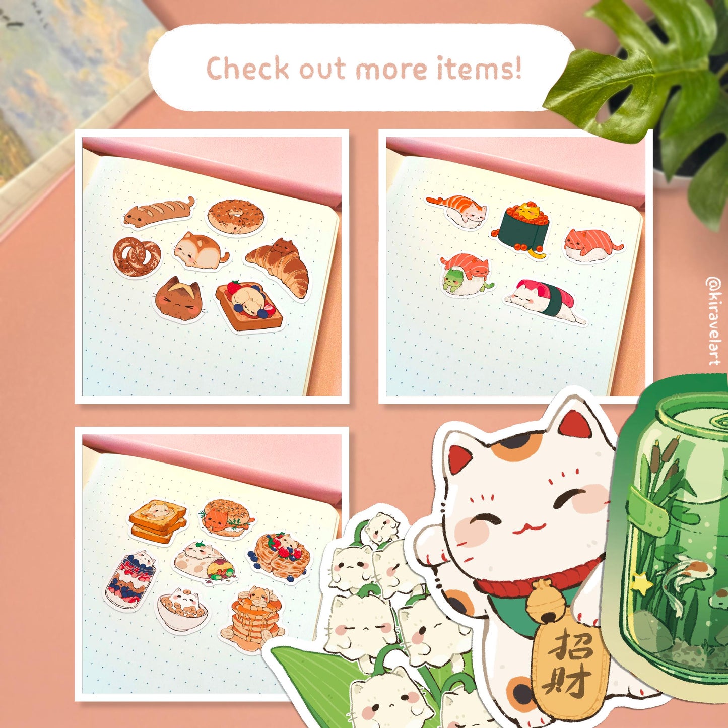 Taco Cat Vinyl Sticker