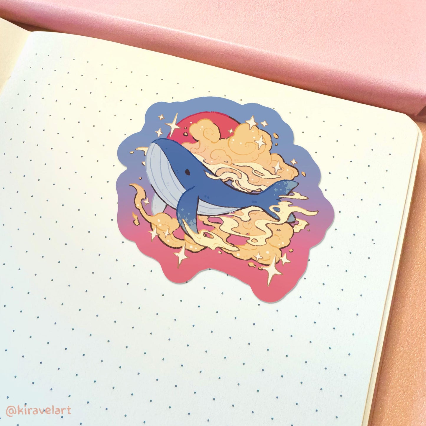 Whale Celestial Vinyl Sticker