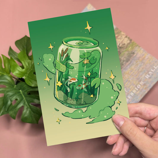 Koi Pond Aesthetic Art Print