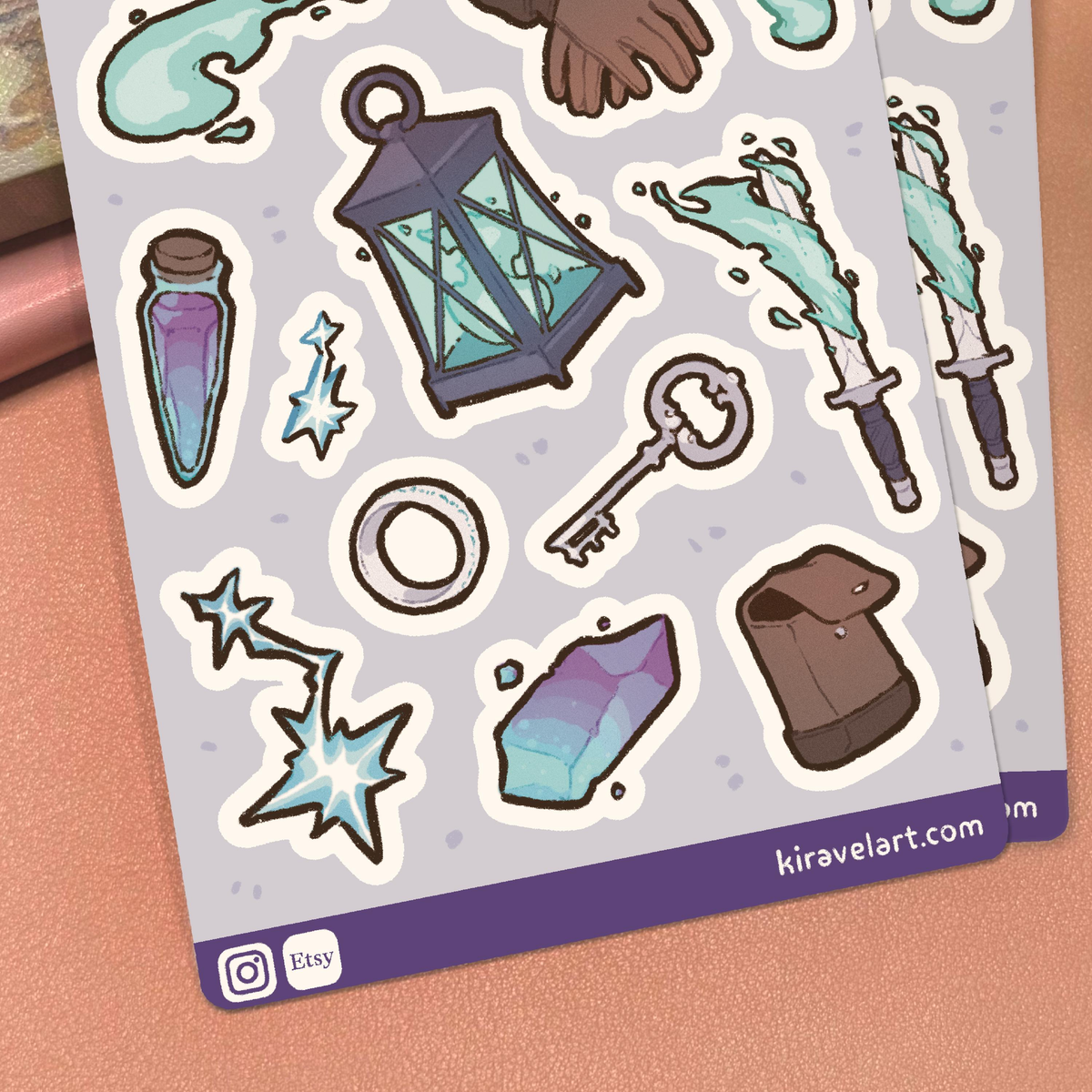 RPG Sorcerer Sticker Sheet