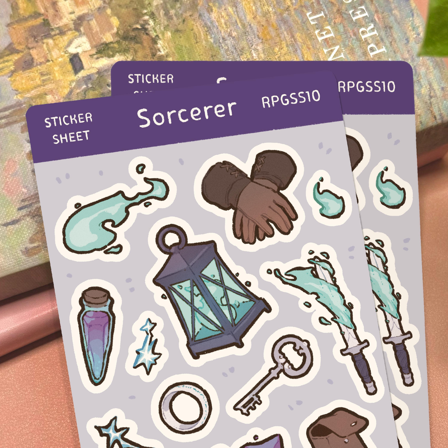 RPG Sorcerer Sticker Sheet