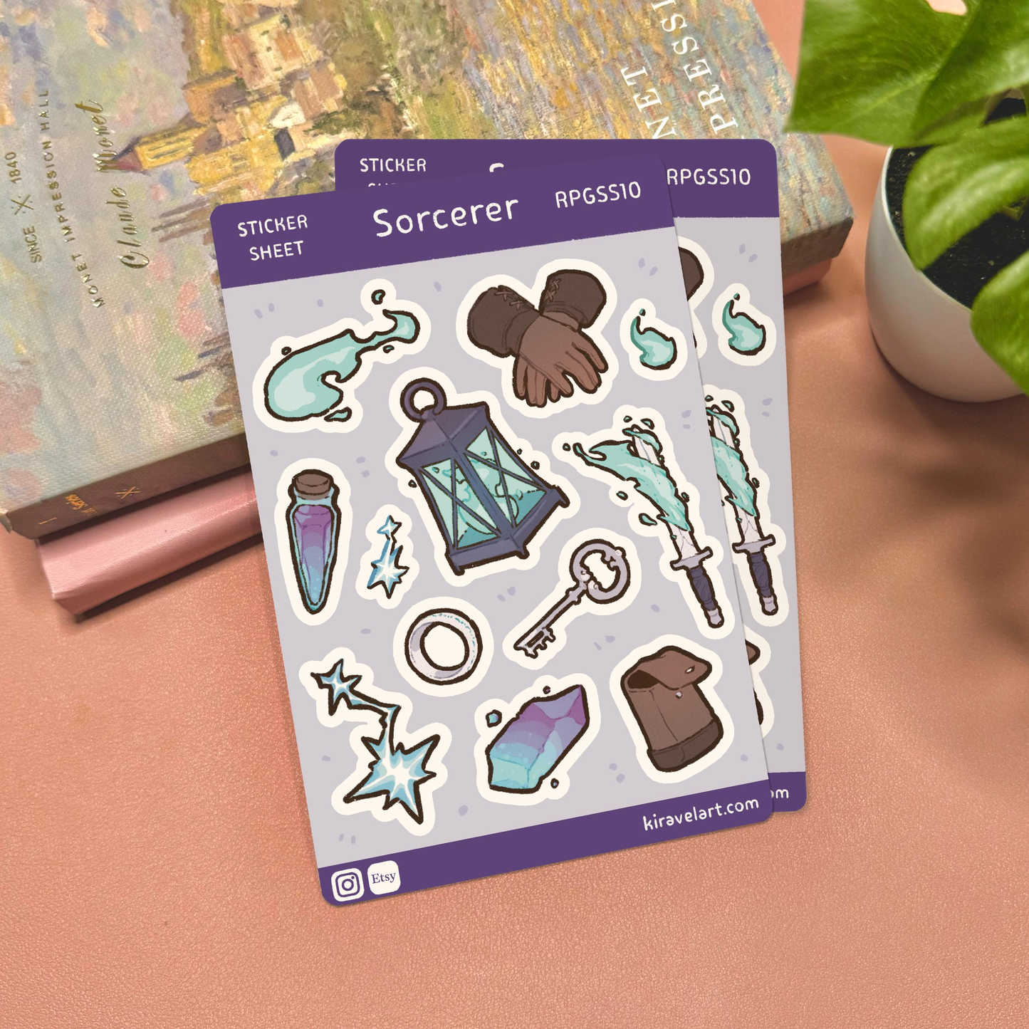 RPG Sorcerer Sticker Sheet