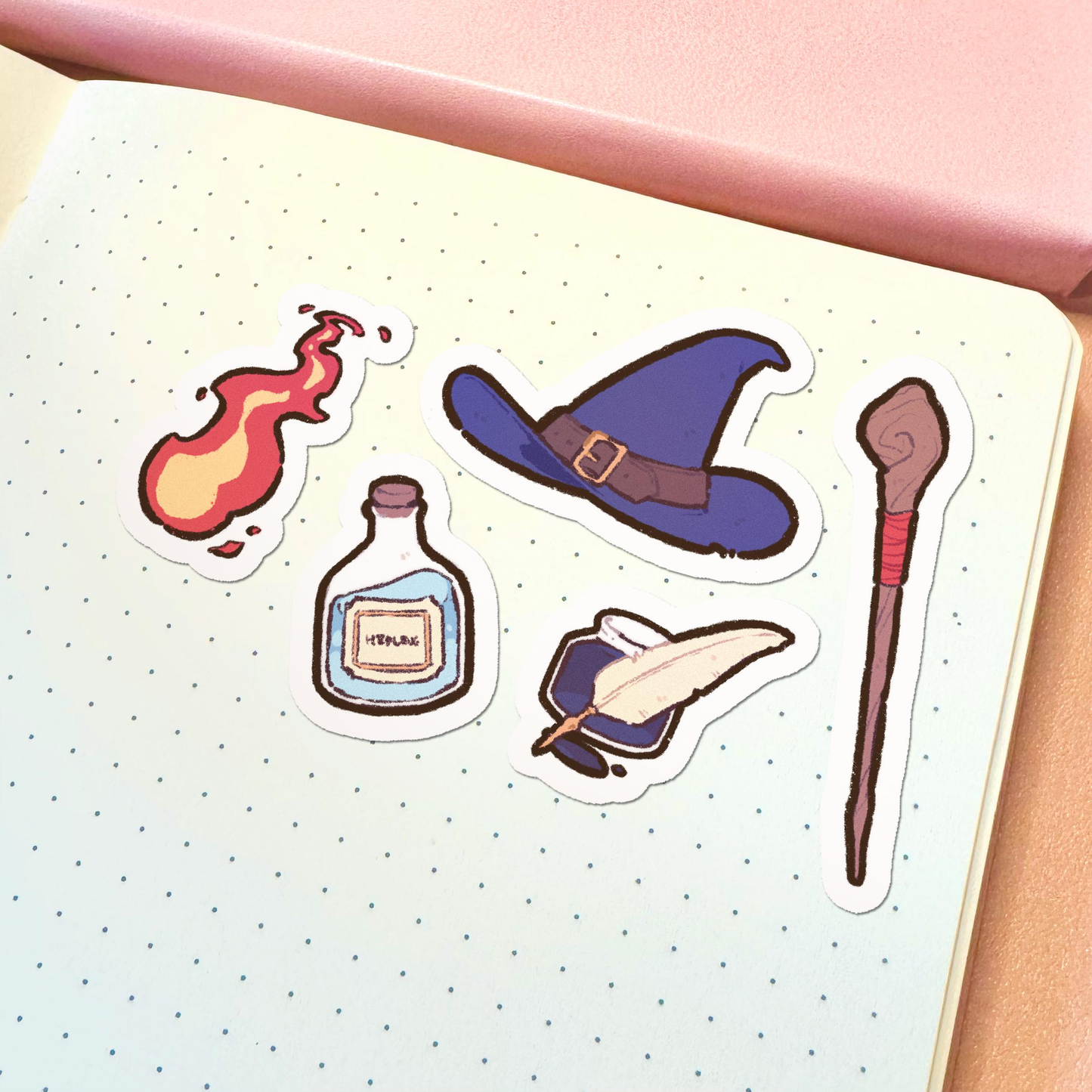 RPG Wizard Sticker Sheet