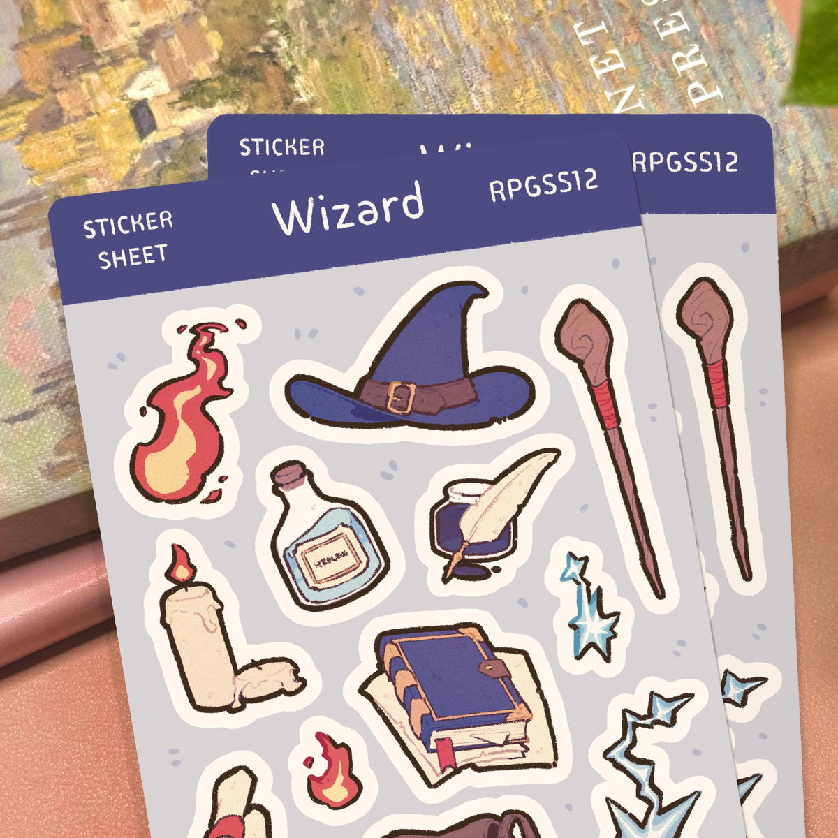 RPG Wizard Sticker Sheet