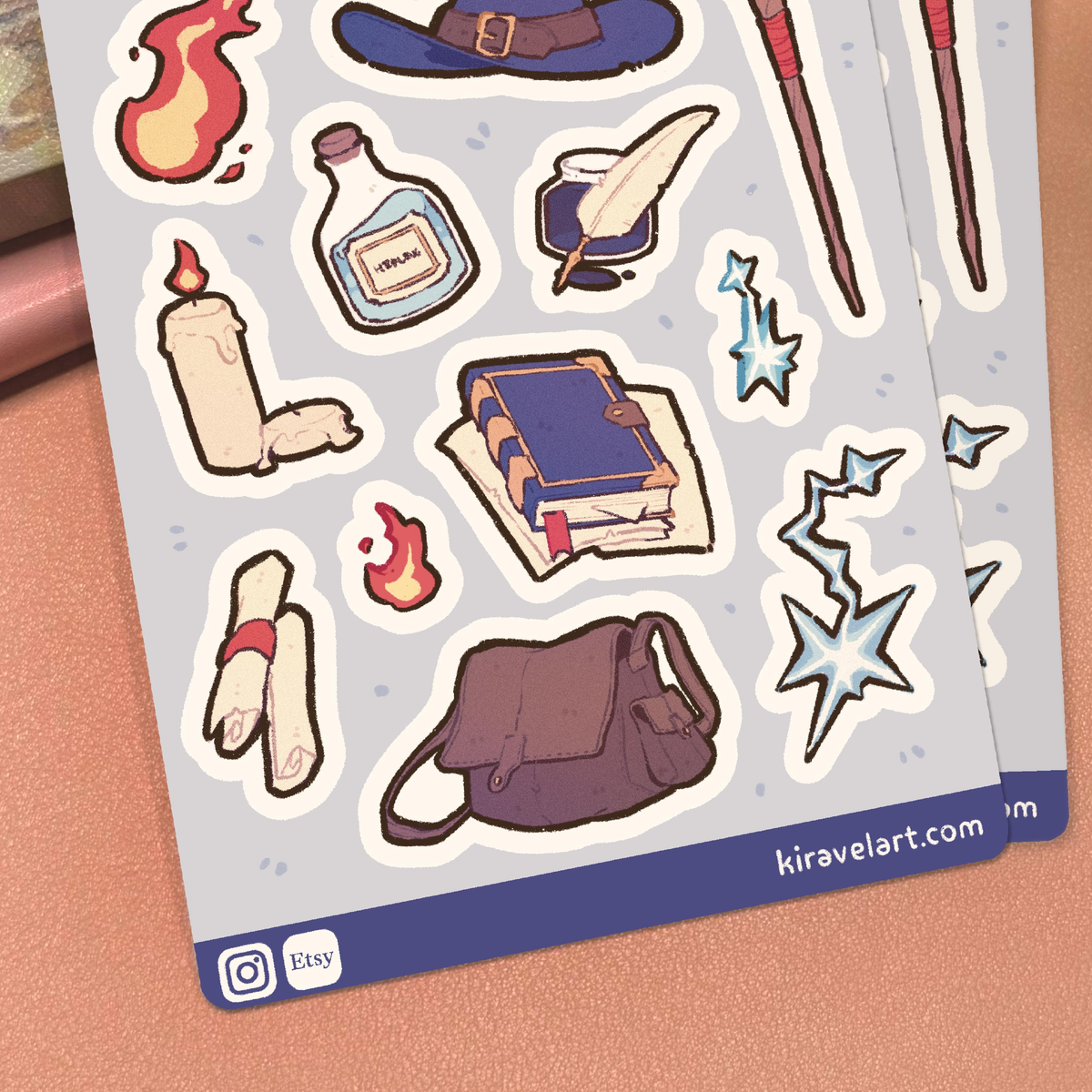 RPG Wizard Sticker Sheet