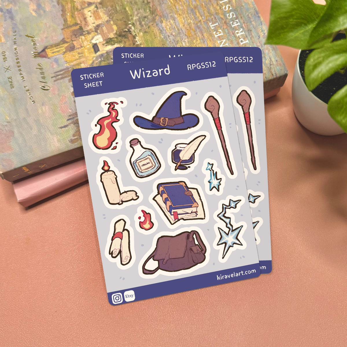 RPG Wizard Sticker Sheet