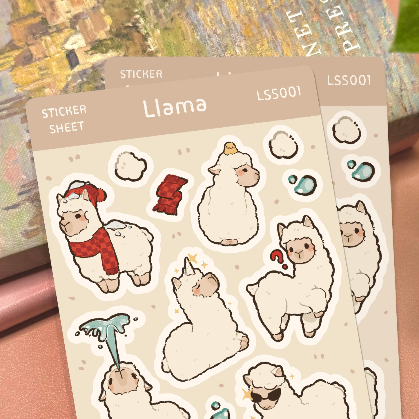 Llama Sticker Sheet