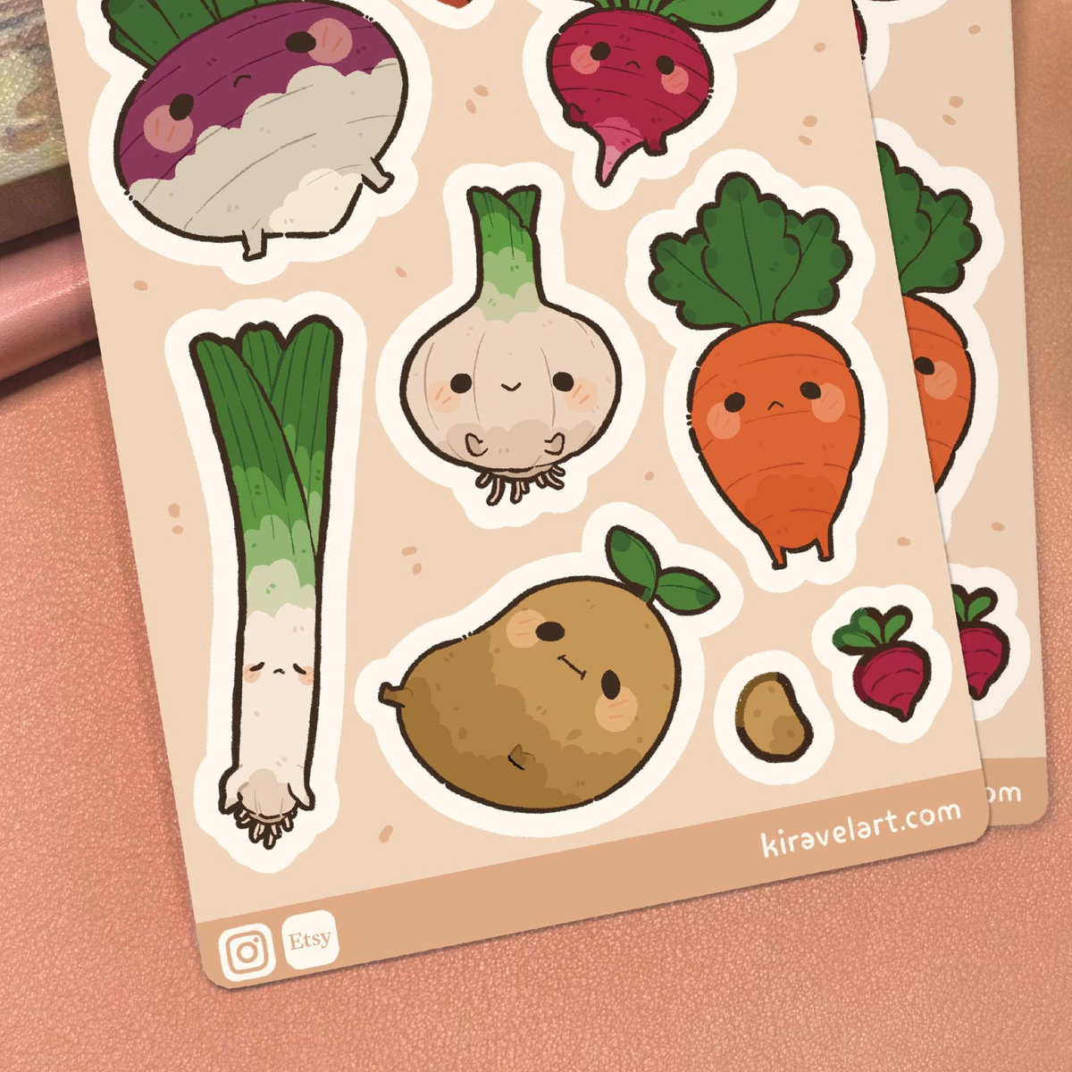 Root Veggies Sticker Sheet